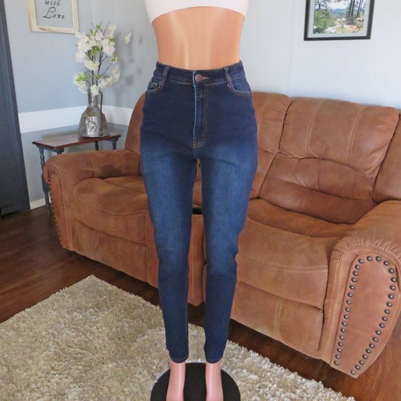 BOB Jeans Distressed High-Waist Skinny Jeans 13/14 - Picture 3 of 7